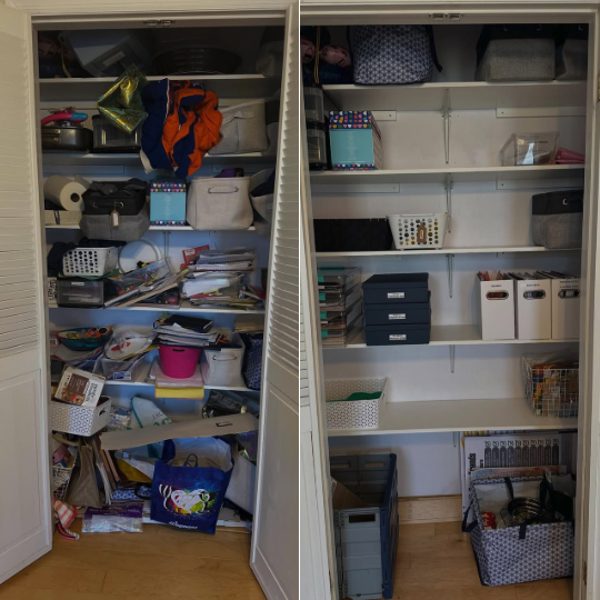 closet organization before and after in Ocean County New Jersey